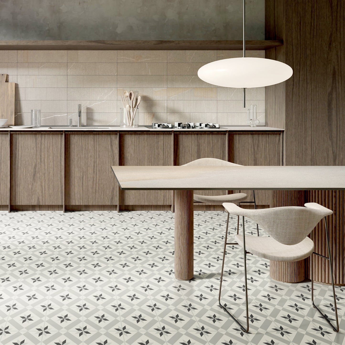 Art Tile laminate flooring installed in room