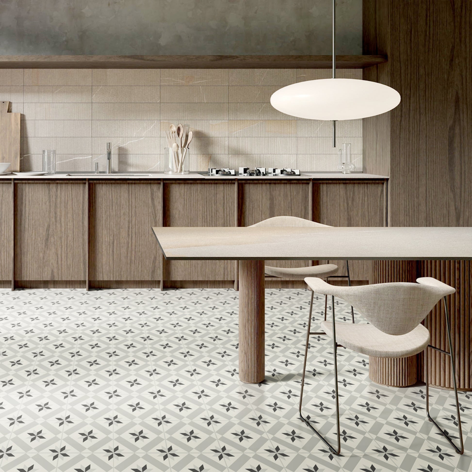 Art Tile laminate flooring installed in room